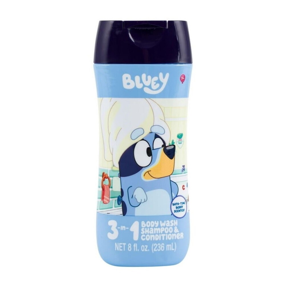 Bluey 3-in-1 Kids Body Wash, Shampoo & Conditioner - Light Blue